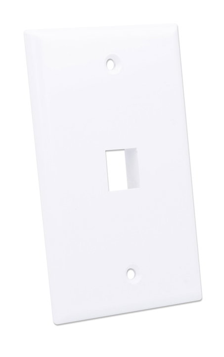 Placca Porta Frutti 1 Posto Mod.503 Bianco - Techly Professional IWP-MD PSTR-1WT