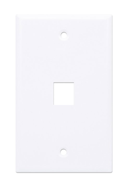 Placca Porta Frutti 1 Posto Mod.503 Bianco - Techly Professional IWP-MD PSTR-1WT