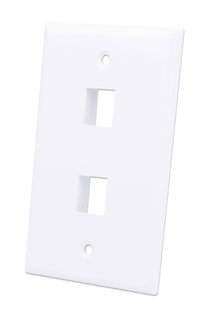 Placca Porta Frutti 2 Posti Mod.503 Bianco - Techly Professional IWP-MD PSTR-2WT