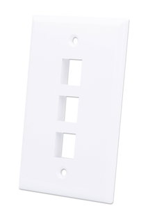 Placca Porta Frutti 3 Posti Mod.503 Bianco - Techly Professional IWP-MD PSTR-3WT