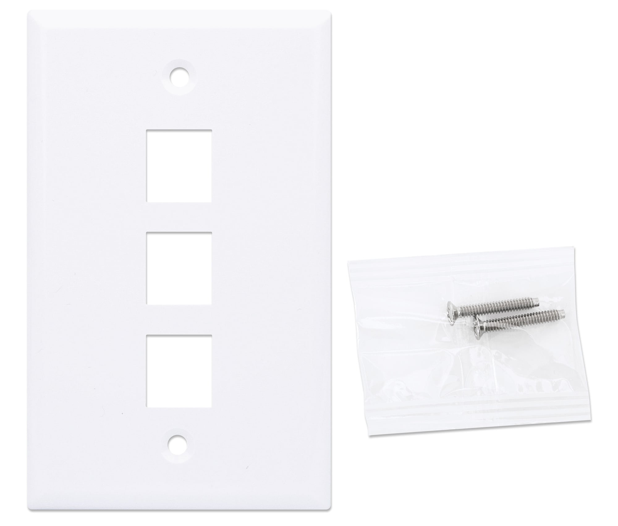 Placca Porta Frutti 3 Posti Mod.503 Bianco - Techly Professional IWP-MD PSTR-3WT