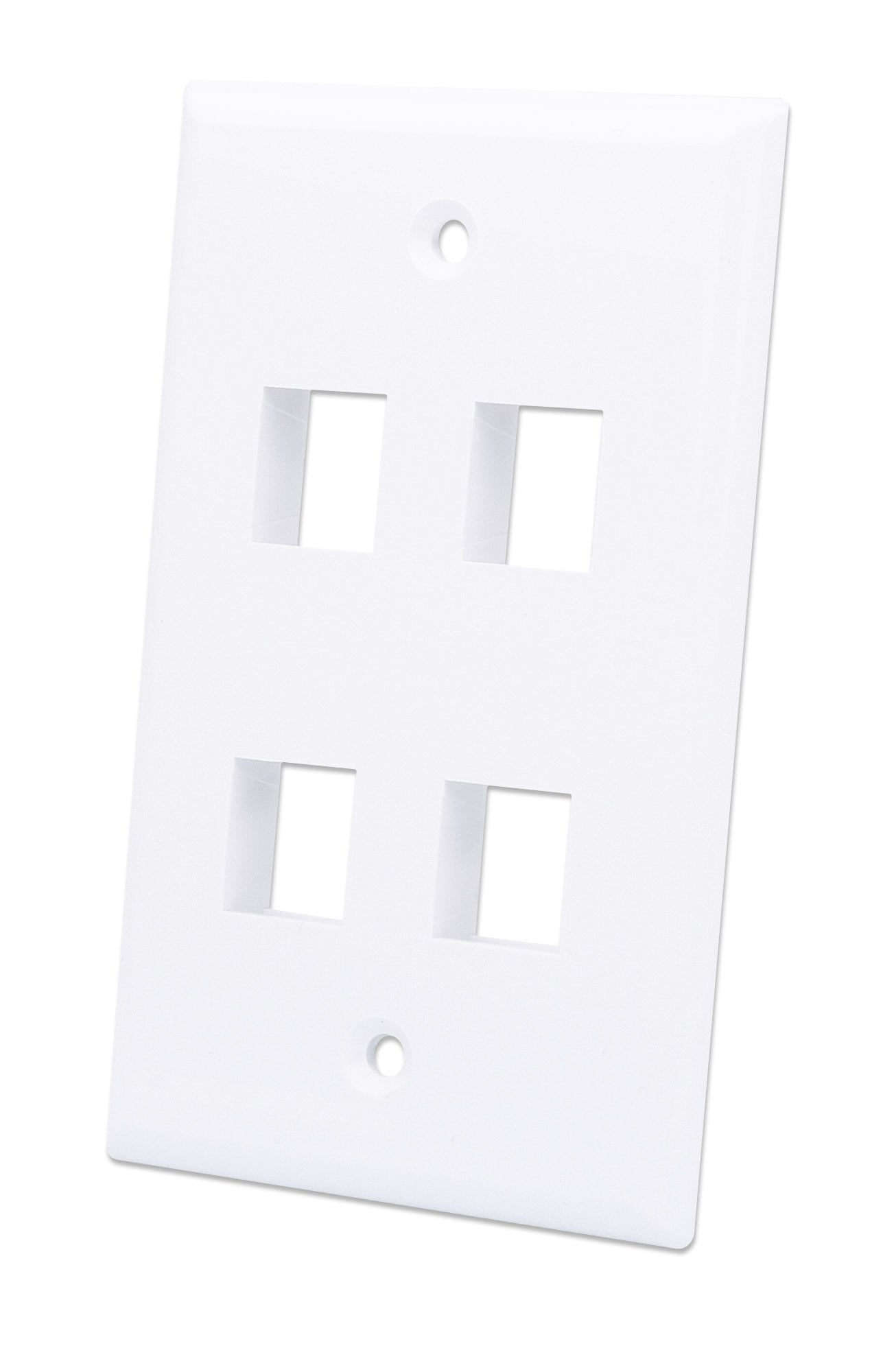 Placca Porta Frutti 4 Posti Mod.503 Bianco - Techly Professional IWP-MD PSTR-4WT
