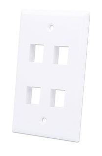 Placca Porta Frutti 4 Posti Mod.503 Bianco - Techly Professional IWP-MD PSTR-4WT