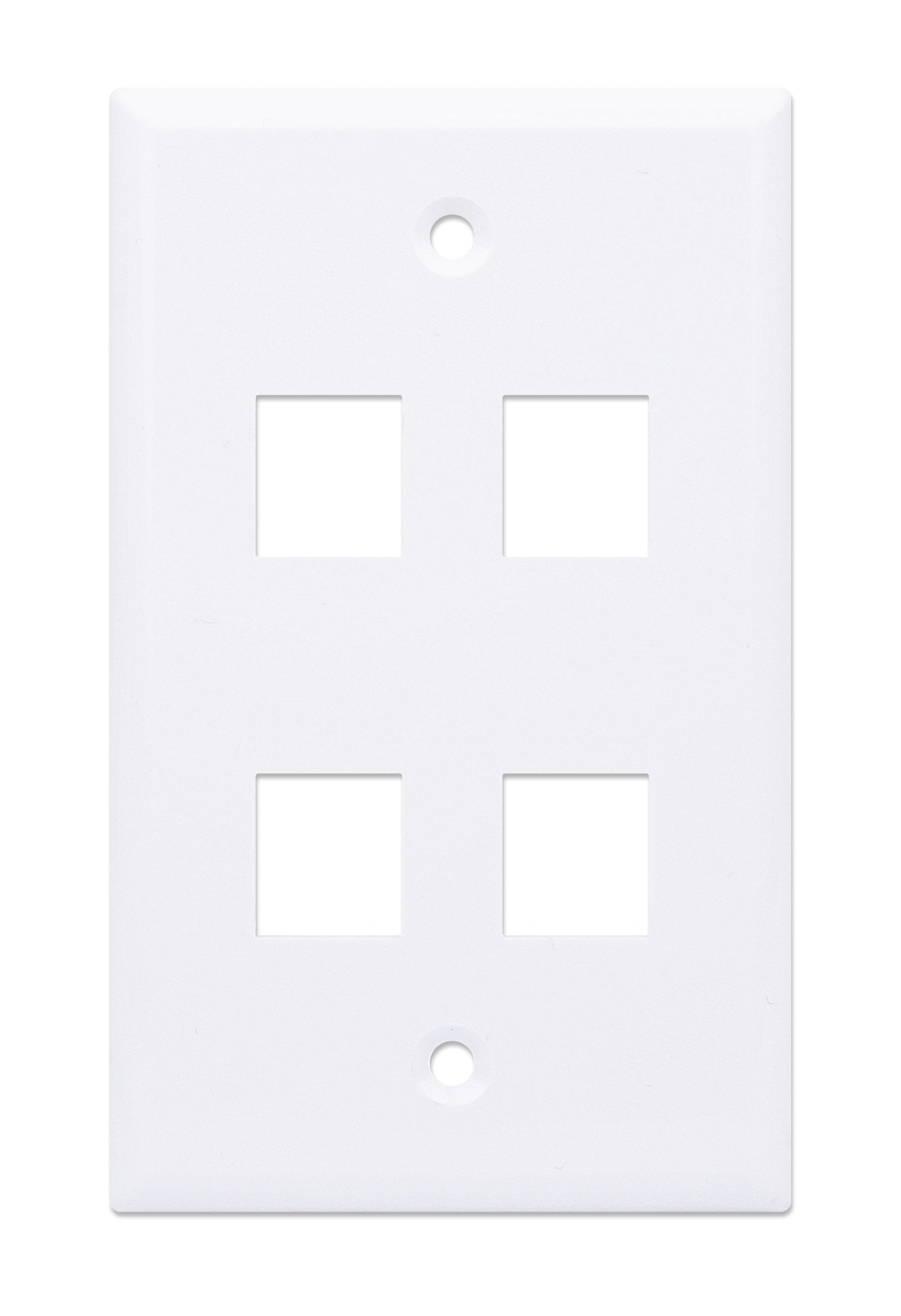 Placca Porta Frutti 4 Posti Mod.503 Bianco - Techly Professional IWP-MD PSTR-4WT