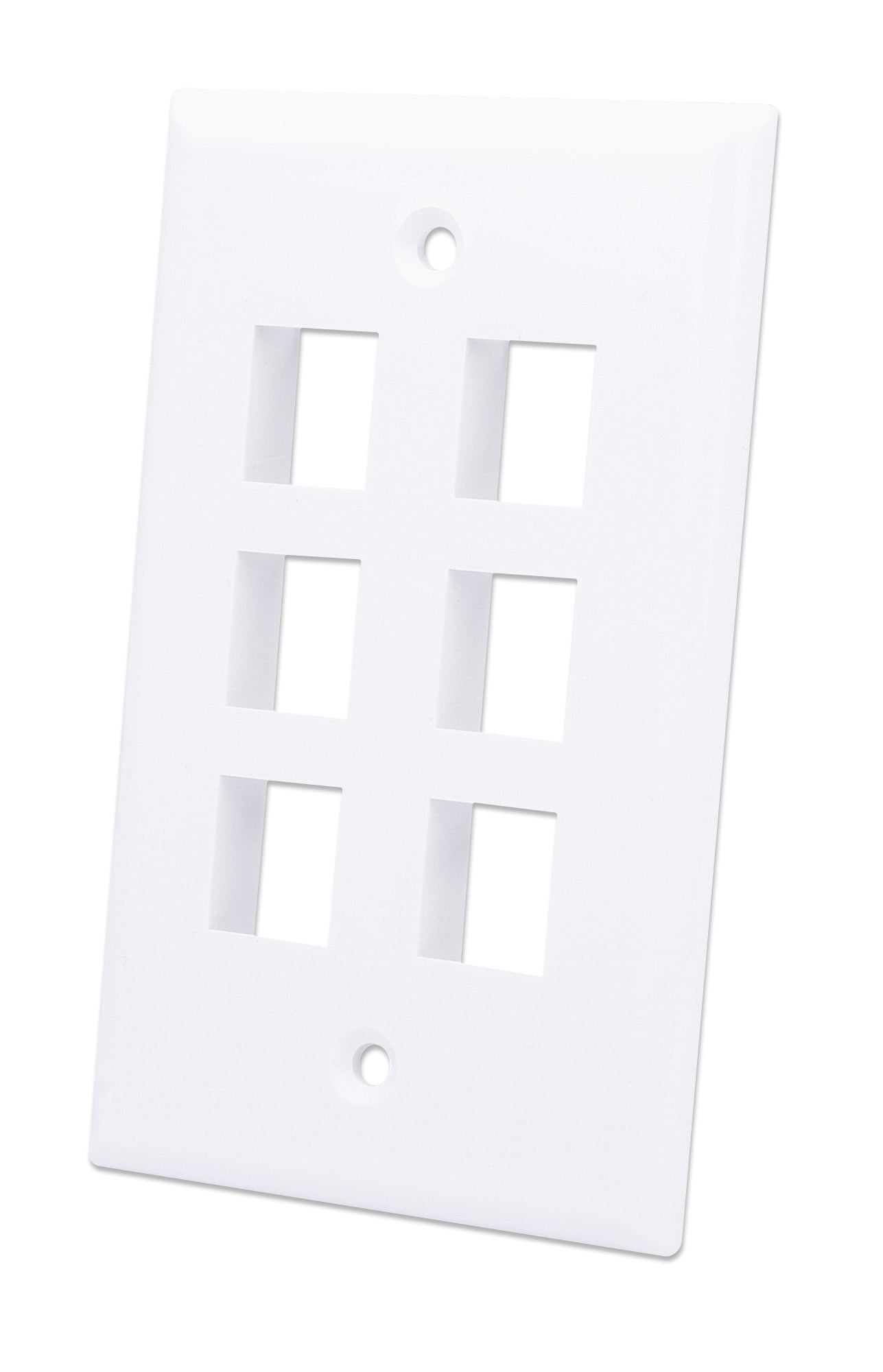 Placca Porta Frutti 6 Posti Mod.503 Bianco - Intellinet IWP-MD PSTR-6W
