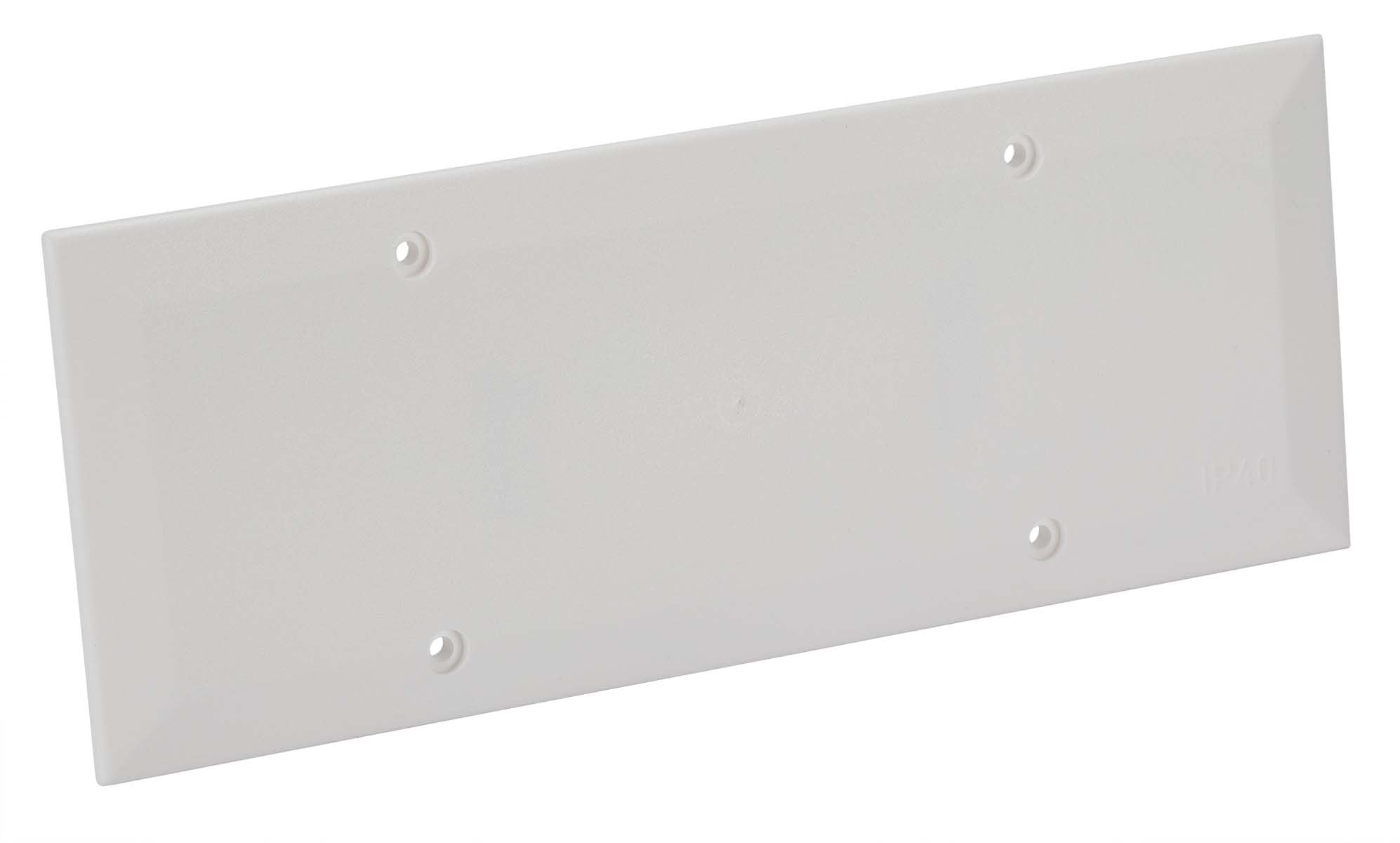 Coperchio Ribassato con Viti per Scatola da Incasso Rettangolare 6/7 Moduli Bianco - FME IWP-MD PSTR-COV6M