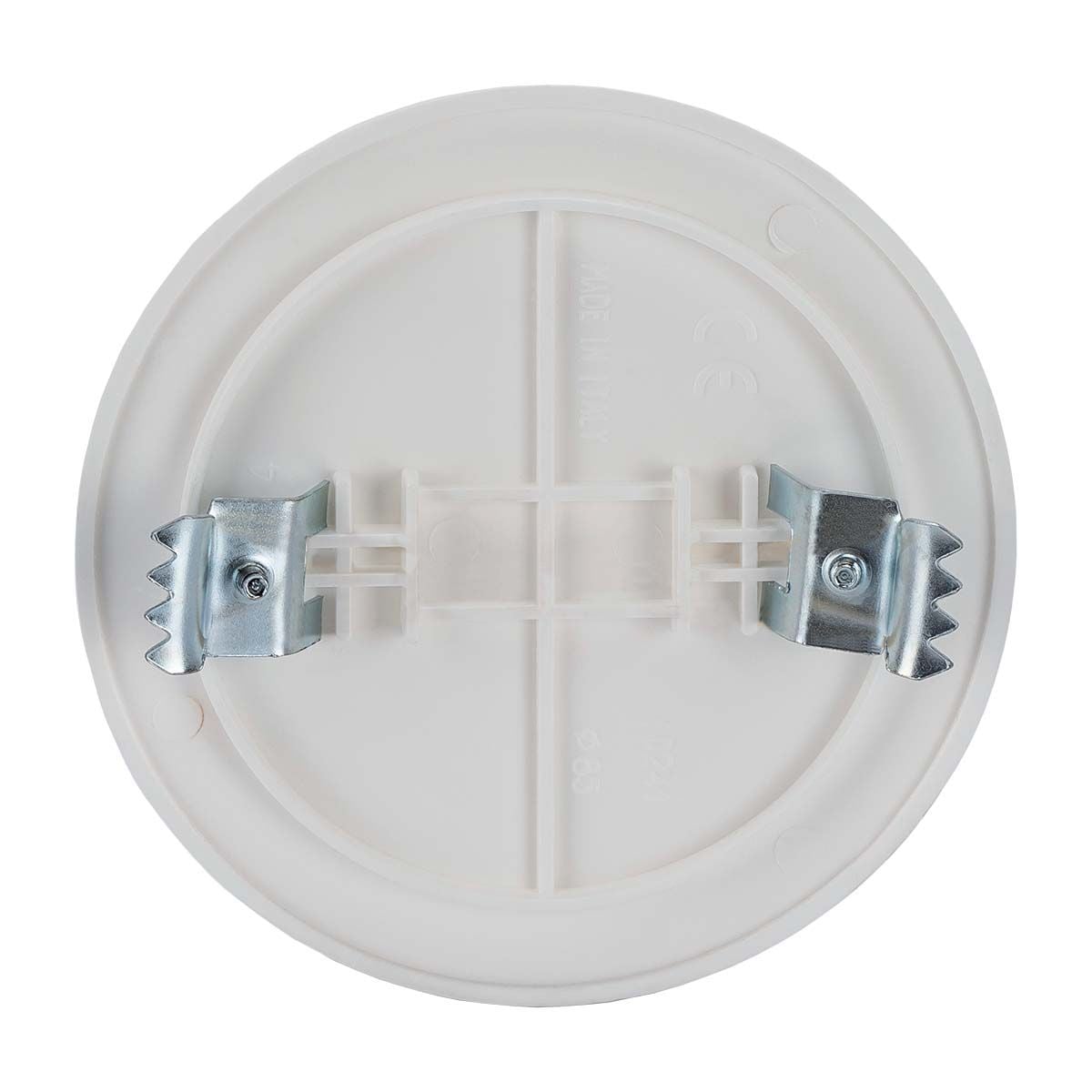 Coperchio con Graffe per Scatola da Incasso ø85mm Bianco - FME IWP-MD PSTR-COV85