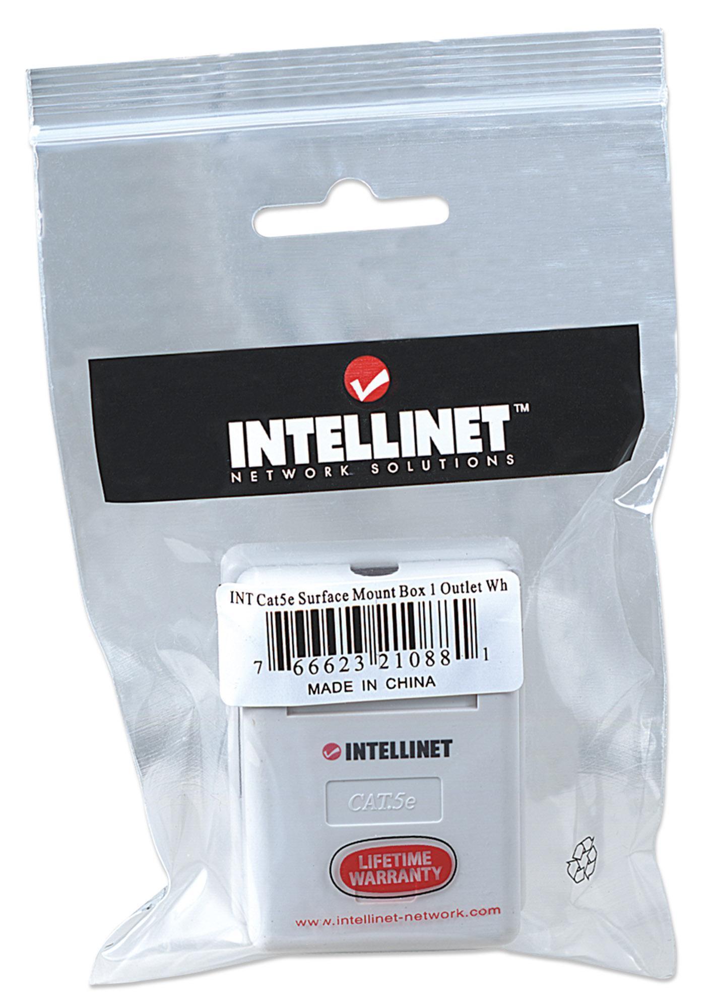 Presa a Muro con Frutto RJ45 Cat5E UTP Beige - Intellinet IWP-MD SC-1FT