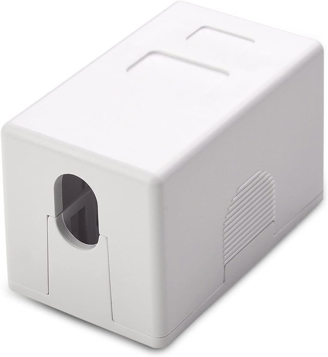 Presa a muro per 1 frutto Keystone Bianco - Techly Professional IWP-MD SC-1T