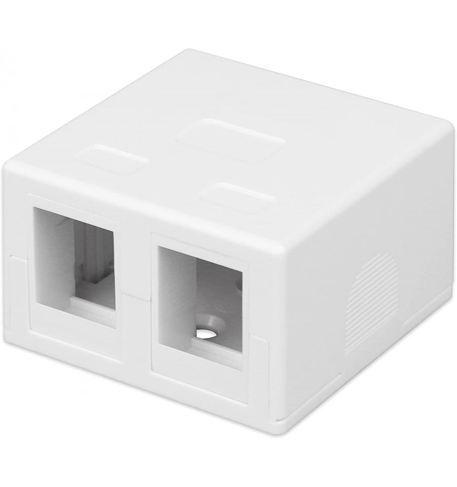 Presa a Muro per 2 Frutti Keystone Bianco - Intellinet IWP-MD SC-2