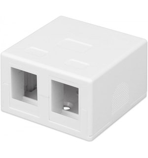 Wall grab for 2 Keystone White Fruits - Intellinet IWP-MD SC- 2