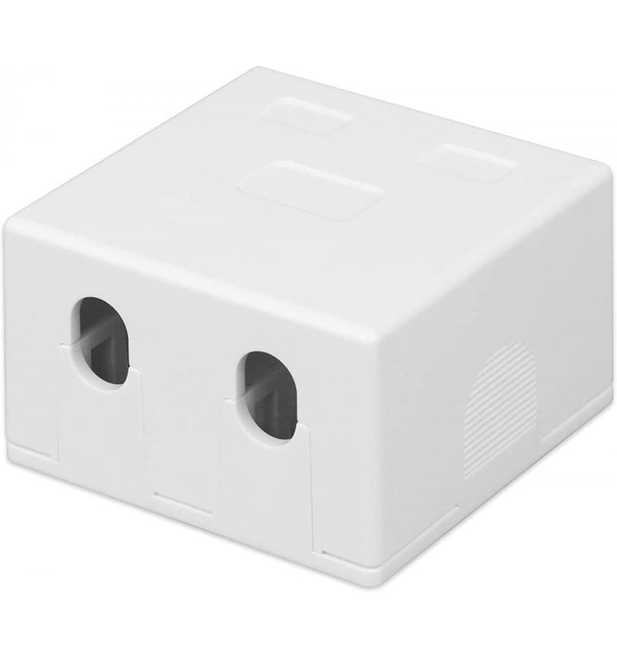 Presa a Muro per 2 Frutti Keystone Bianco - Intellinet IWP-MD SC-2