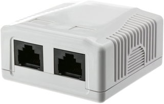 Presa a muro 2 frutti RJ45 Cat6 UTP Beige - Techly Professional IWP-MD SC-2F6UT