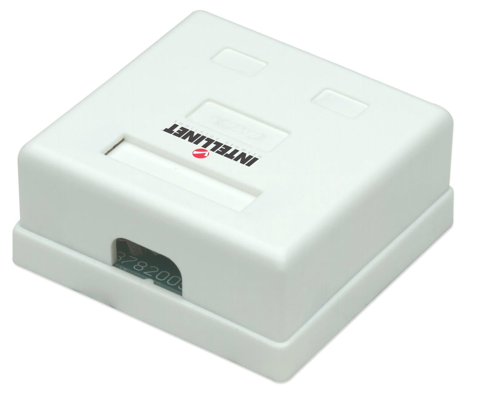 Presa a Muro con 2 Frutti RJ45 Cat5E UTP Beige - Intellinet IWP-MD SC-2FT