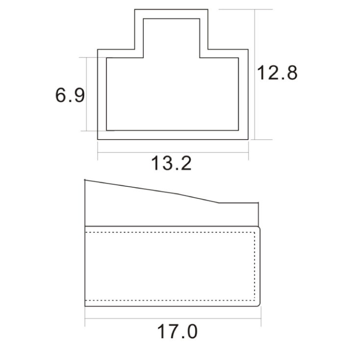 Kit 10 Dust Caps for RJ 45 Black - Techly Professional IWP-MD TP-CABT