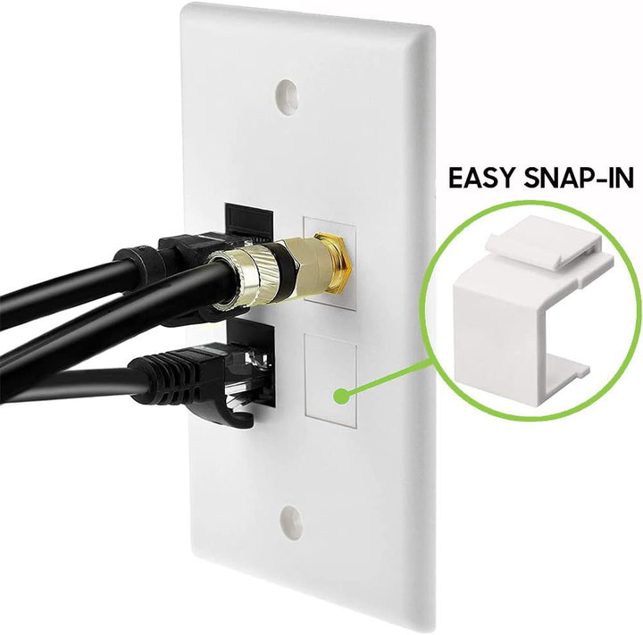Tappo per RJ45 con Attacco Keystone 10 pz - Techly Professional IWP-MD TP-WHT
