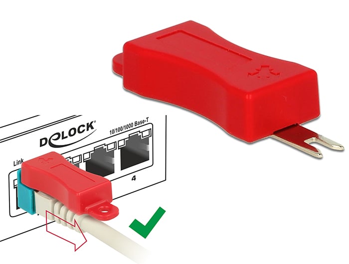 Kit Clip di Sicurezza RJ45 da 20 pezzi - Delock IWP-MD TP45/CLIP