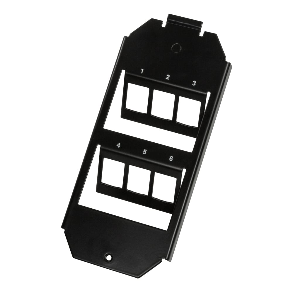 Modulo 6 Keystone per Scatola Derivazione 165 mm - Logilink IWP-MD-FL6BK