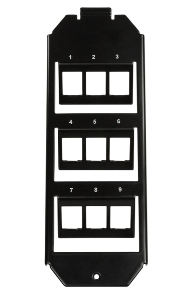 Modulo 9 Keystone per Scatola Derivazione 210 mm - Logilink IWP-MD-FL9BK