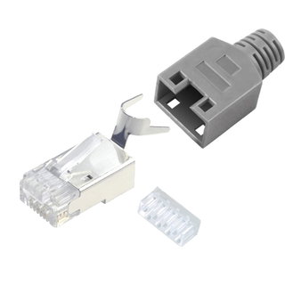 Plug for Cat 5 and 6 STP with Guide and Connector Cover - Intellinet IWP-S 6