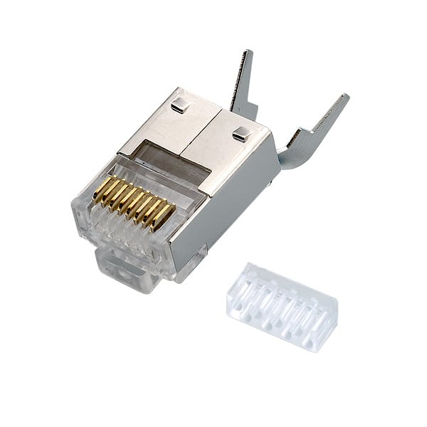 Plug per Cat5 e 6 STP con Guida e Copriconnettore - Intellinet IWP-S6