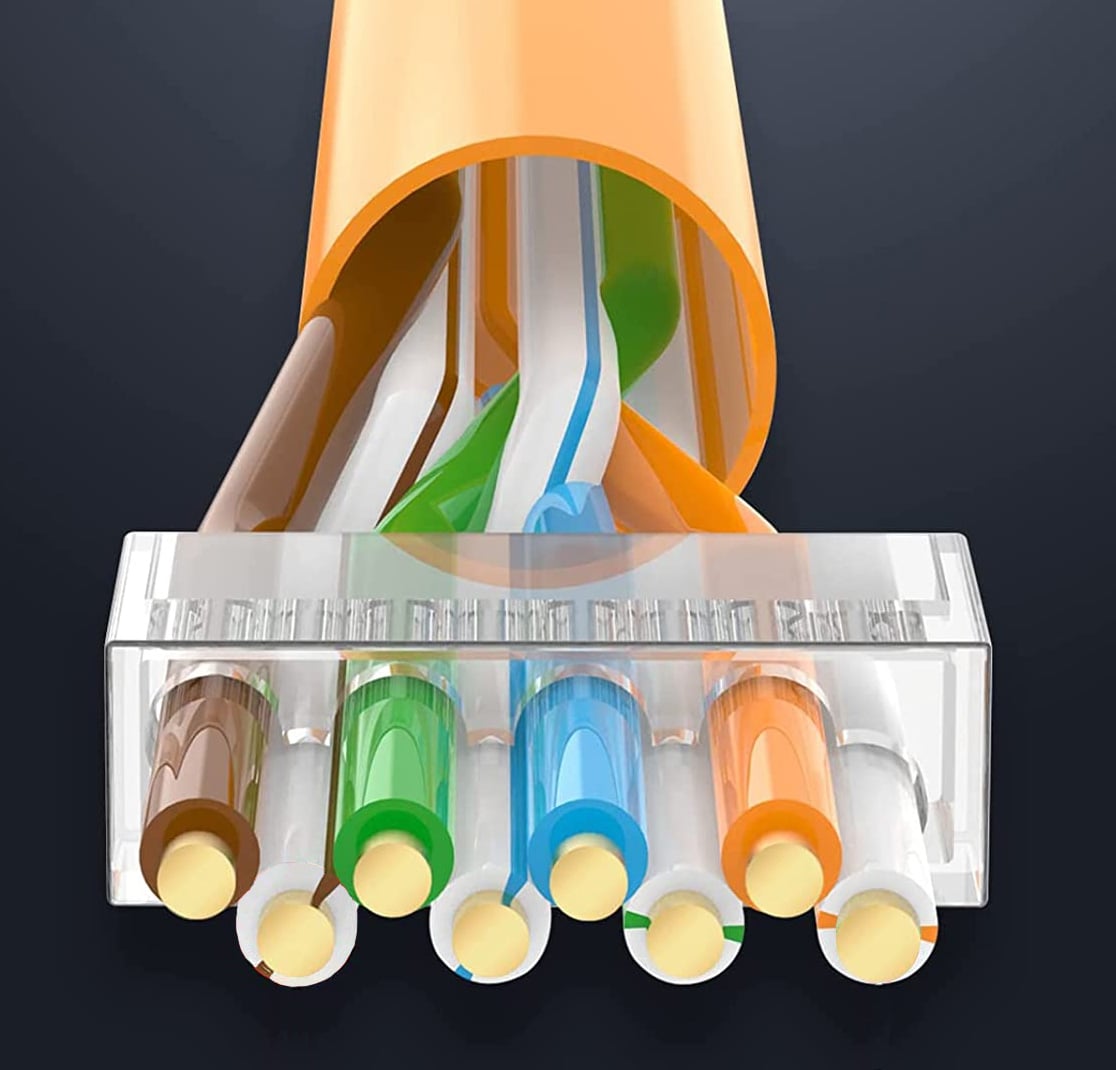 Plug per Cat5 e 6 STP con Guida e Copriconnettore - Intellinet IWP-S6