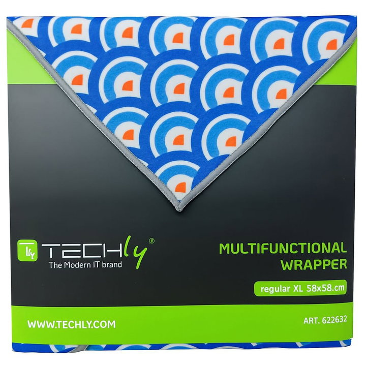 Panno Protettivo Multifunzionale Lavabile Antispruzzo per Oggetti Fragili Fish-Scaled XL - Techly IWRAPPER-A01XL