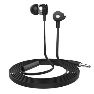 In-ear stereo headphones with black microphone - Techly SB-HP A 1 BKTY