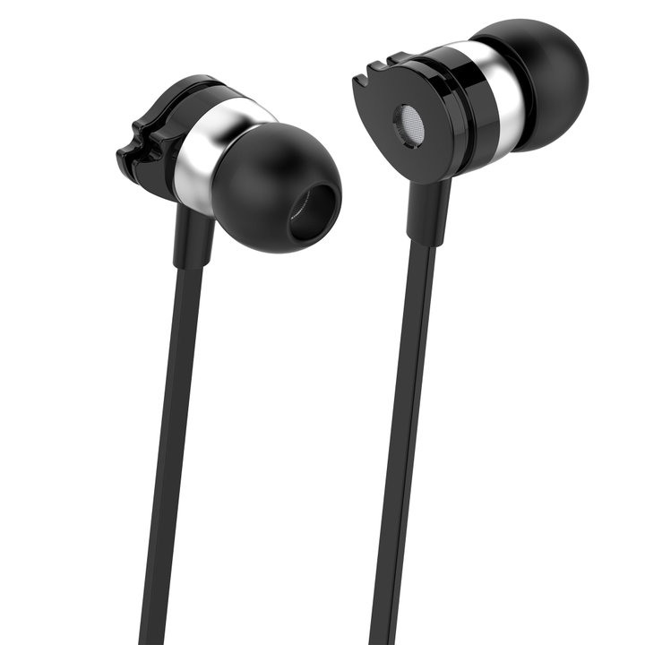 In-ear stereo headphones with black microphone - Techly SB-HP A 1 BKTY