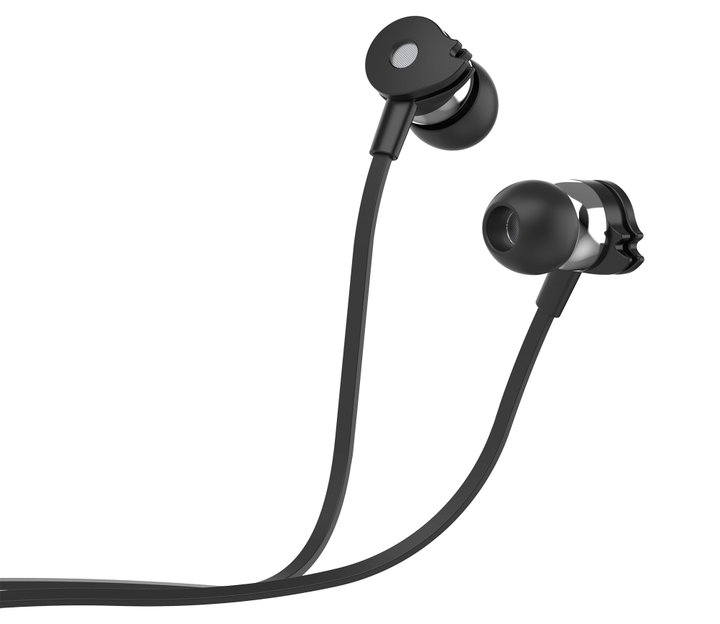 In-ear stereo headphones with black microphone - Techly SB-HP A 1 BKTY