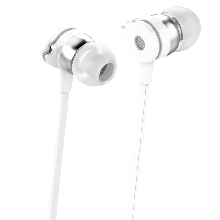 In-ear stereo headphones with white microphone - Techly SB-HP A 1 WHTY