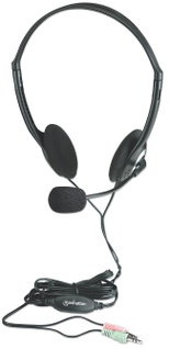 Stereo headphones with microphone and volume adjustment - Manhattan SB-HP 3
