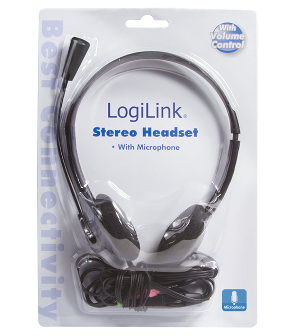 Cuffia Stereo con Microfono - Logilink SB-HP5L